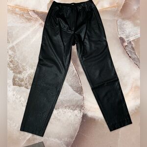 Express Leather pants , color black , size 4R